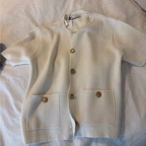 Zara Cream Knit Top